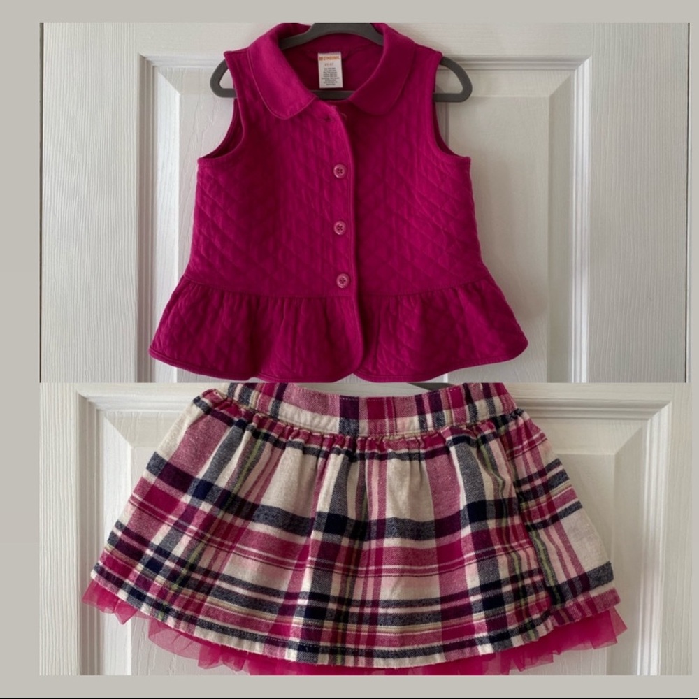 Gymboree Vest and Skirt Set